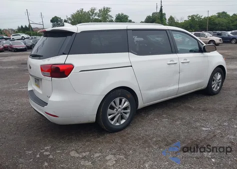 2016 Kia Sedona Lx из США, поврежденный, VIN KNDMB5C10G6192783